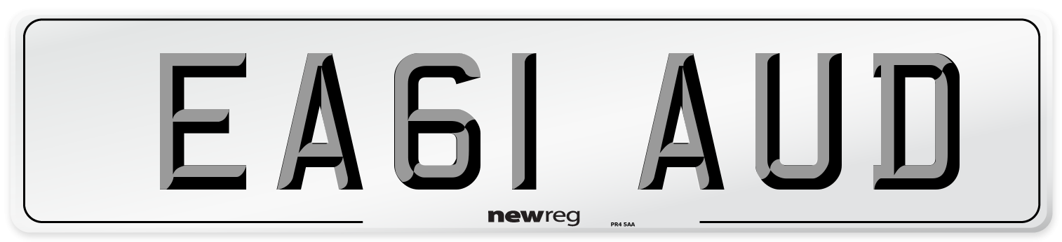 EA61 AUD Number Plate from New Reg